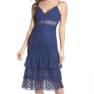 Nordstrom Ever New Katie Midi Lace Dress SZ 6